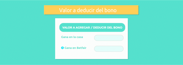 Valor Deducir Bono