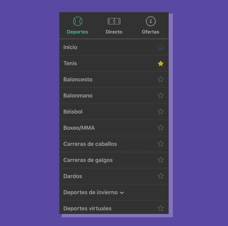 Menu Lateral