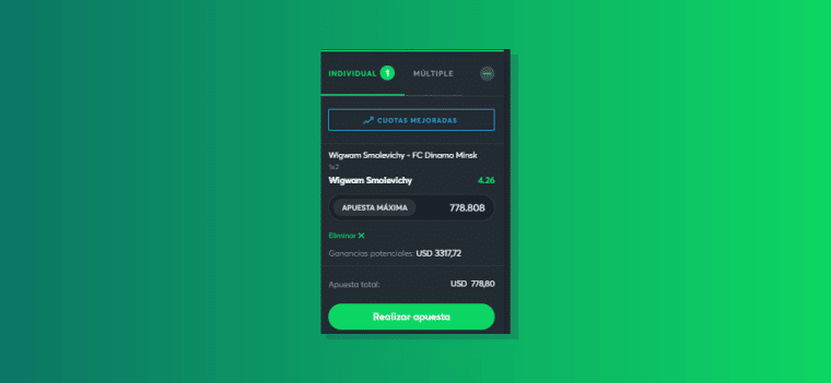 Seleccionamos La Apuesta 1