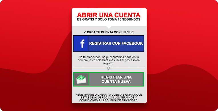 abrir una cuenta en caliente