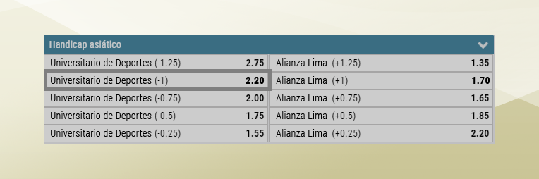 Handicap Asiatico 3
