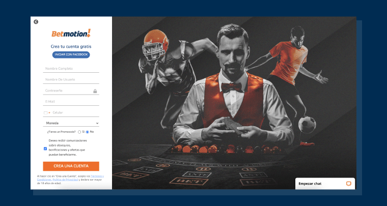 Cómo apostar en Betmotion