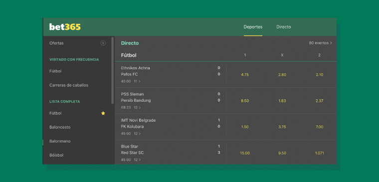 Encontrar partidos requiere un poco de atención