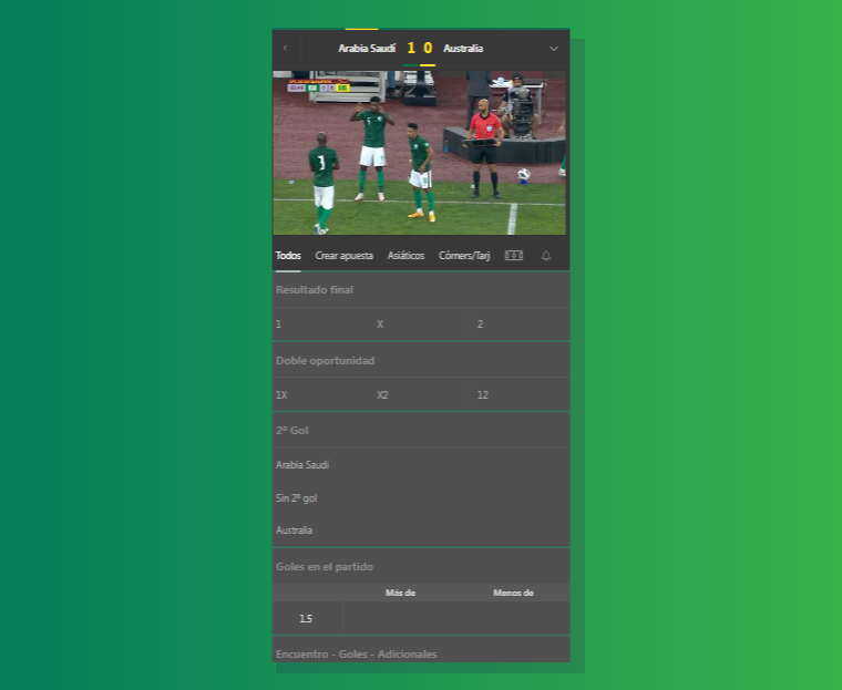 Ver fútbol en Vivo en Bet365