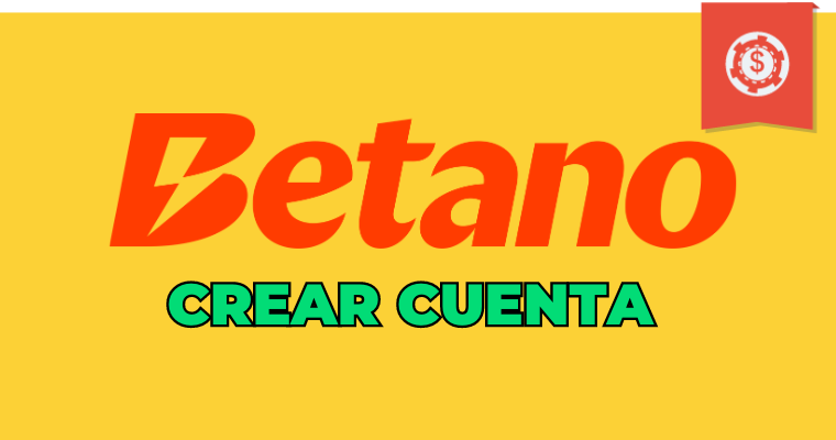 logo de betano con el texto como crear cuenta debajo